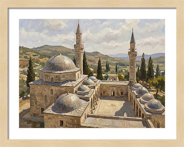 Majestic Mosque Among Hills