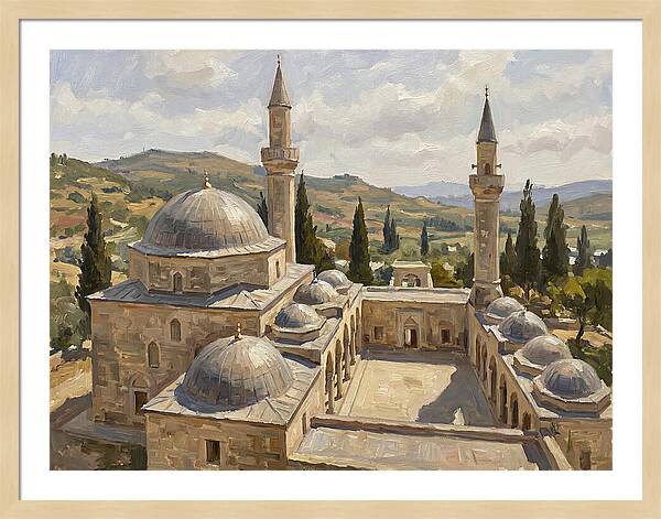 Majestic Mosque Among Hills