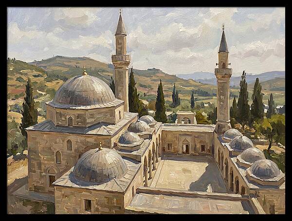 Majestic Mosque Among Hills