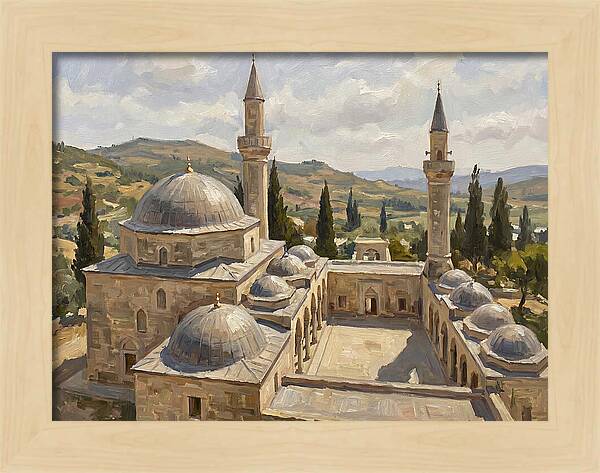 Majestic Mosque Among Hills