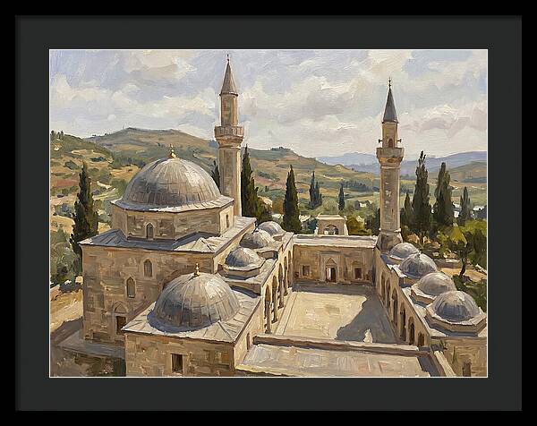 Majestic Mosque Among Hills