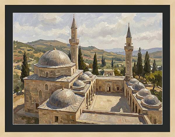 Majestic Mosque Among Hills