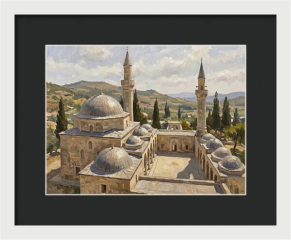 Majestic Mosque Among Hills