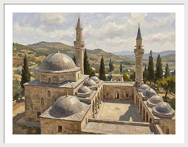 Majestic Mosque Among Hills