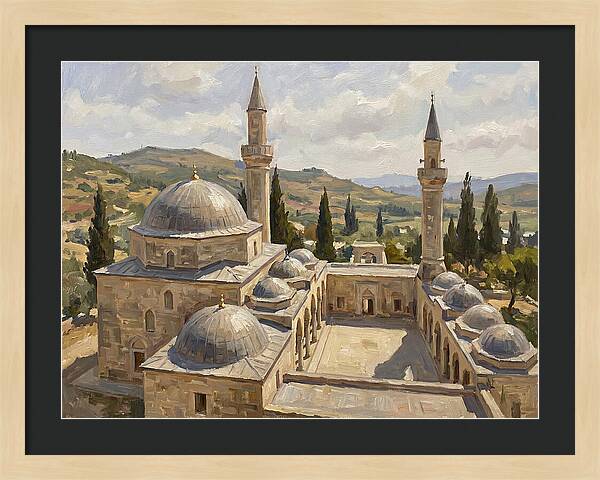 Majestic Mosque Among Hills