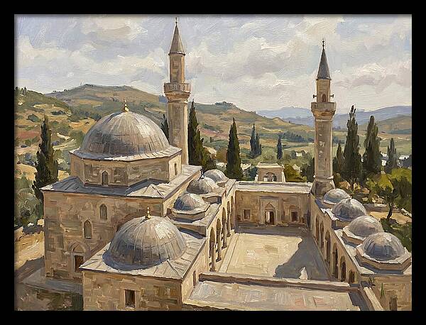 Majestic Mosque Among Hills