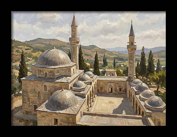 Majestic Mosque Among Hills