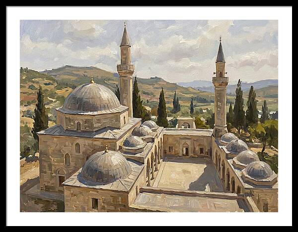Majestic Mosque Among Hills