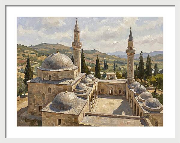 Majestic Mosque Among Hills