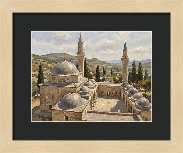 Majestic Mosque Among Hills