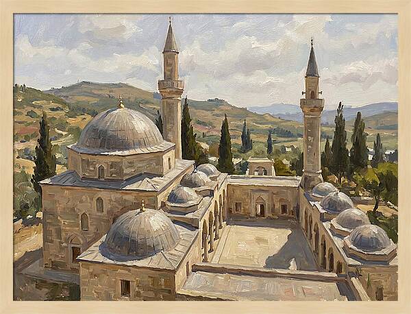 Majestic Mosque Among Hills
