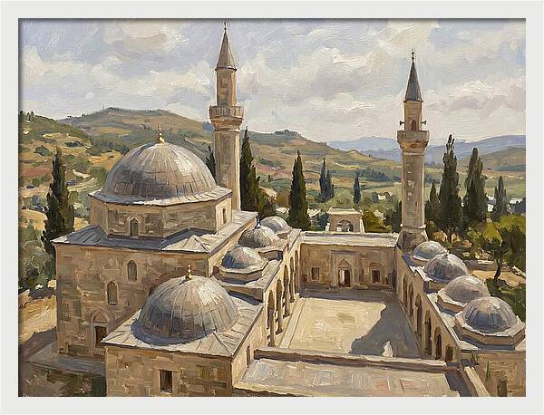 Majestic Mosque Among Hills