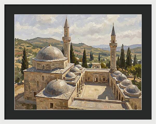 Majestic Mosque Among Hills