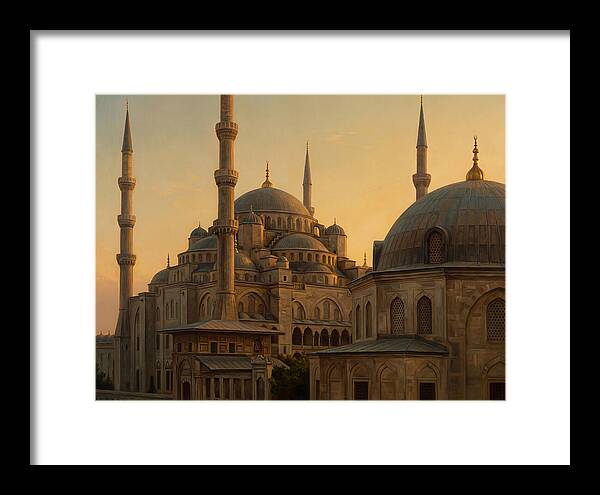 Majestic Mosque At Dusk
