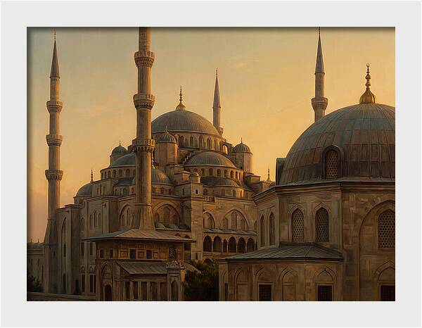 Majestic Mosque At Dusk