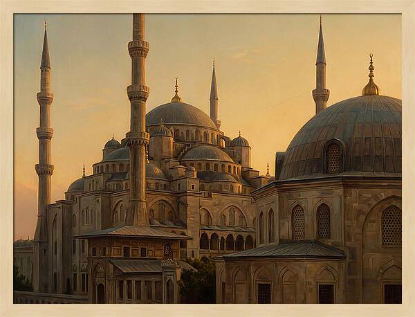 Majestic Mosque At Dusk