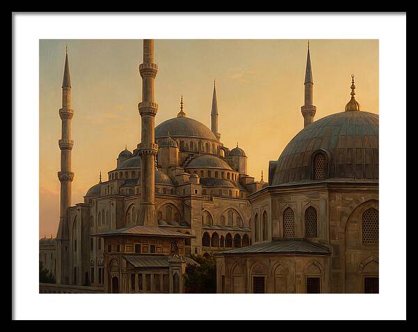 Majestic Mosque At Dusk