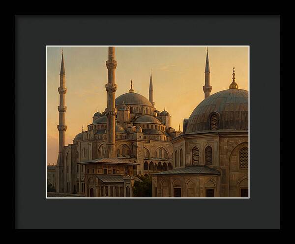Majestic Mosque At Dusk