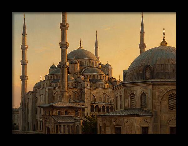 Majestic Mosque At Dusk