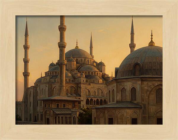 Majestic Mosque At Dusk