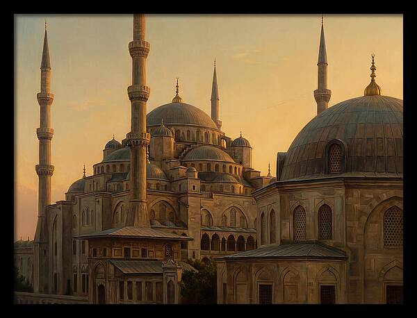 Majestic Mosque At Dusk