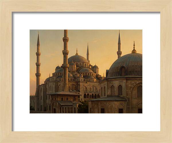 Majestic Mosque At Dusk