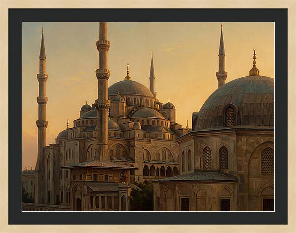 Majestic Mosque At Dusk
