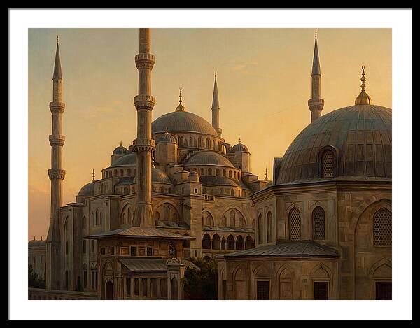 Majestic Mosque At Dusk