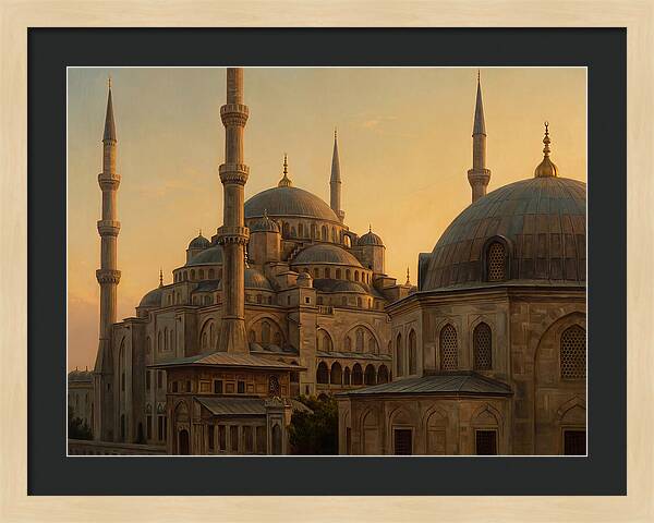Majestic Mosque At Dusk
