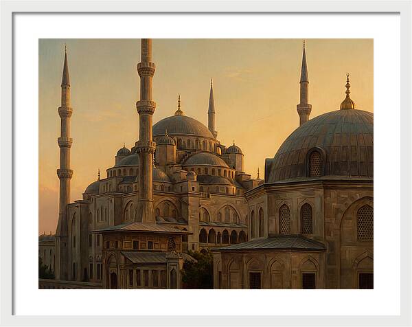Majestic Mosque At Dusk