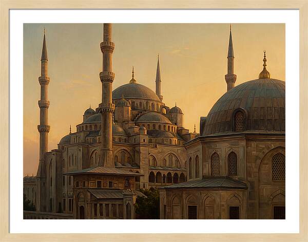 Majestic Mosque At Dusk