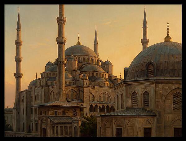 Majestic Mosque At Dusk