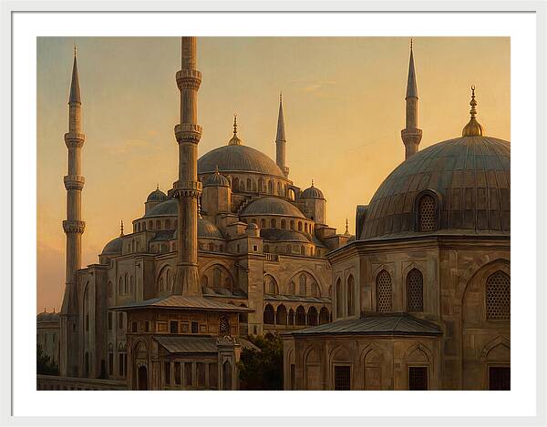 Majestic Mosque At Dusk