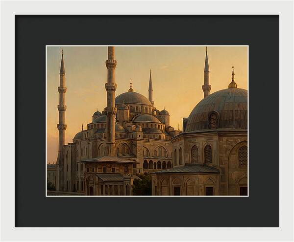 Majestic Mosque At Dusk