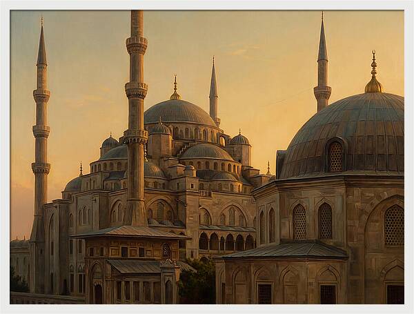 Majestic Mosque At Dusk