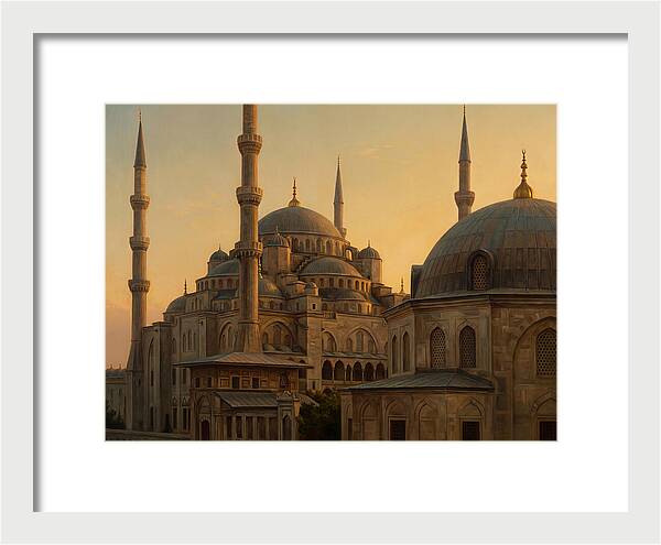 Majestic Mosque At Dusk
