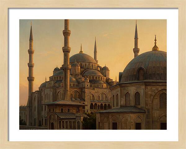 Majestic Mosque At Dusk
