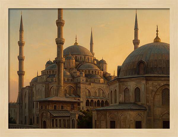 Majestic Mosque At Dusk