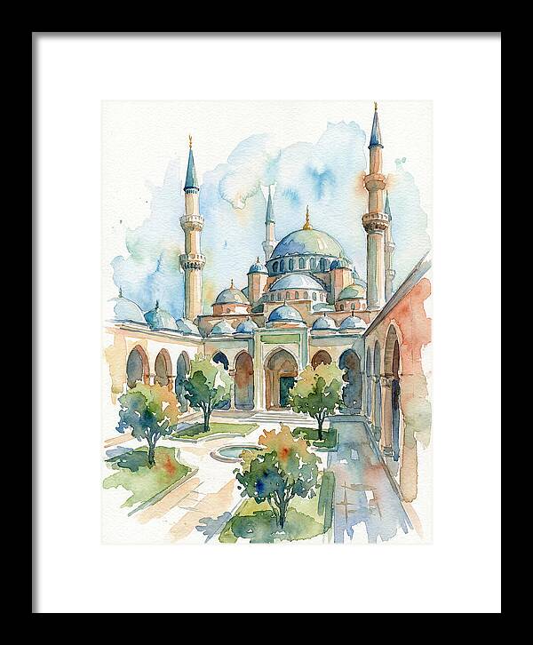 Majestic Mosque Courtyard