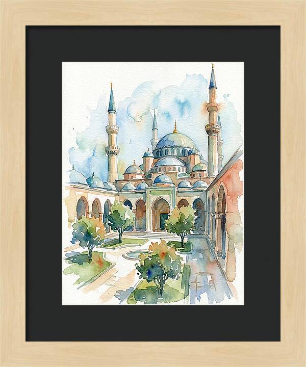 Majestic Mosque Courtyard