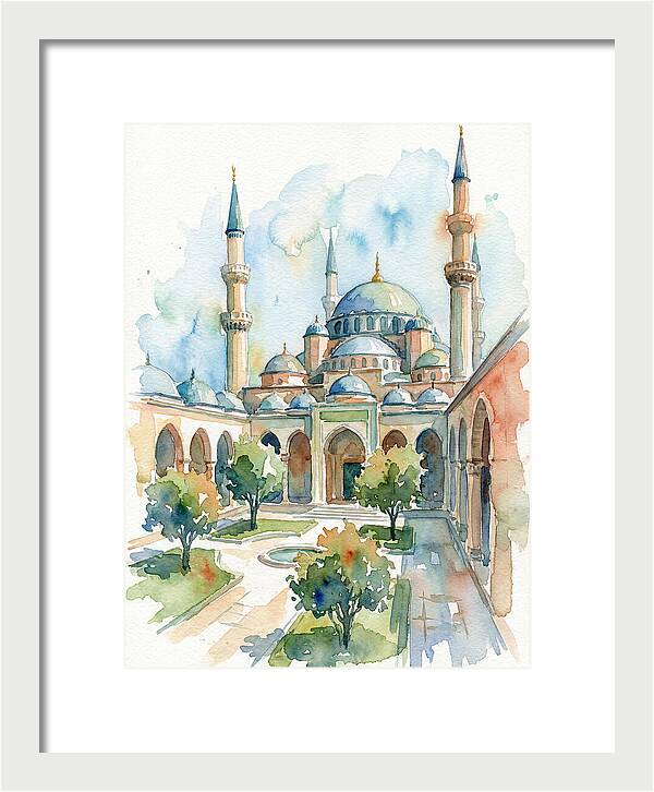 Majestic Mosque Courtyard