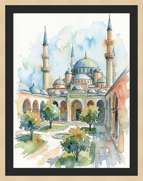 Majestic Mosque Courtyard