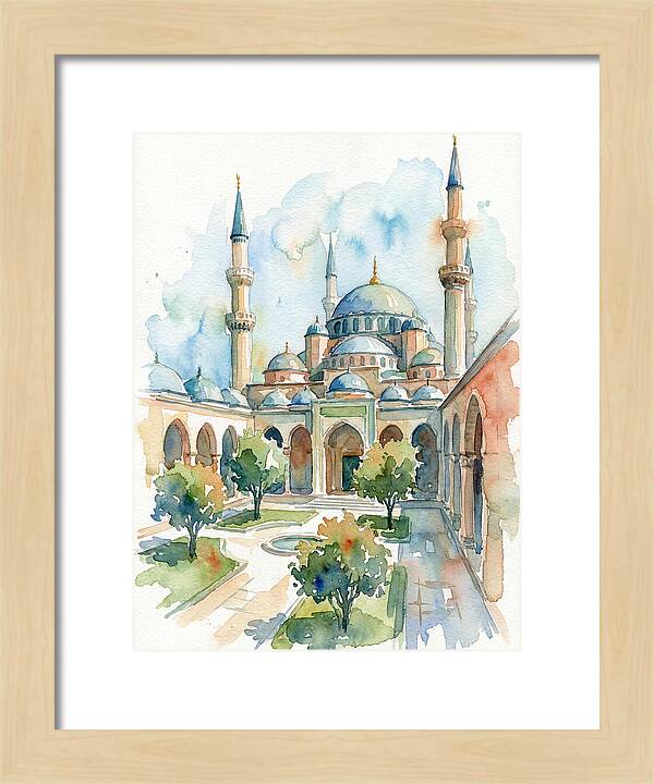 Majestic Mosque Courtyard