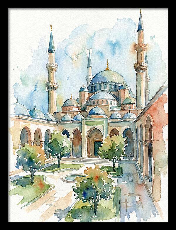 Majestic Mosque Courtyard