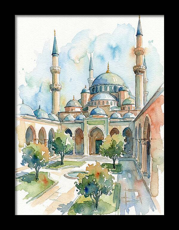 Majestic Mosque Courtyard