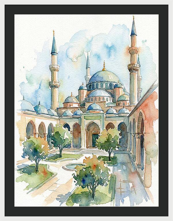 Majestic Mosque Courtyard