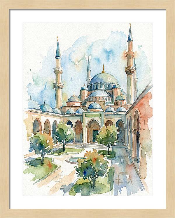 Majestic Mosque Courtyard