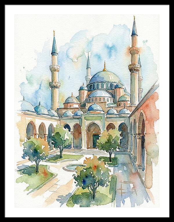 Majestic Mosque Courtyard
