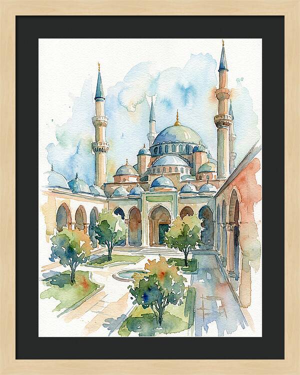Majestic Mosque Courtyard