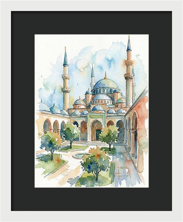 Majestic Mosque Courtyard